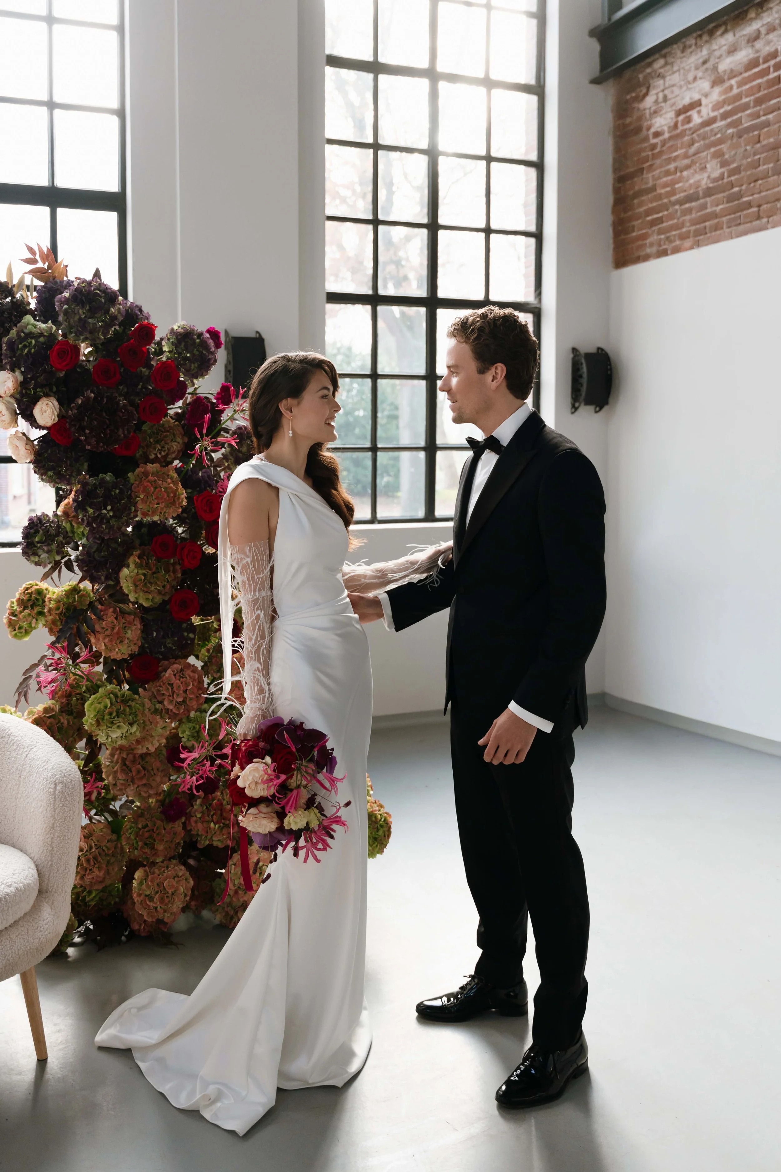 A modern love story: Bridal editorial at De Kruitfabriek in Amsterdam