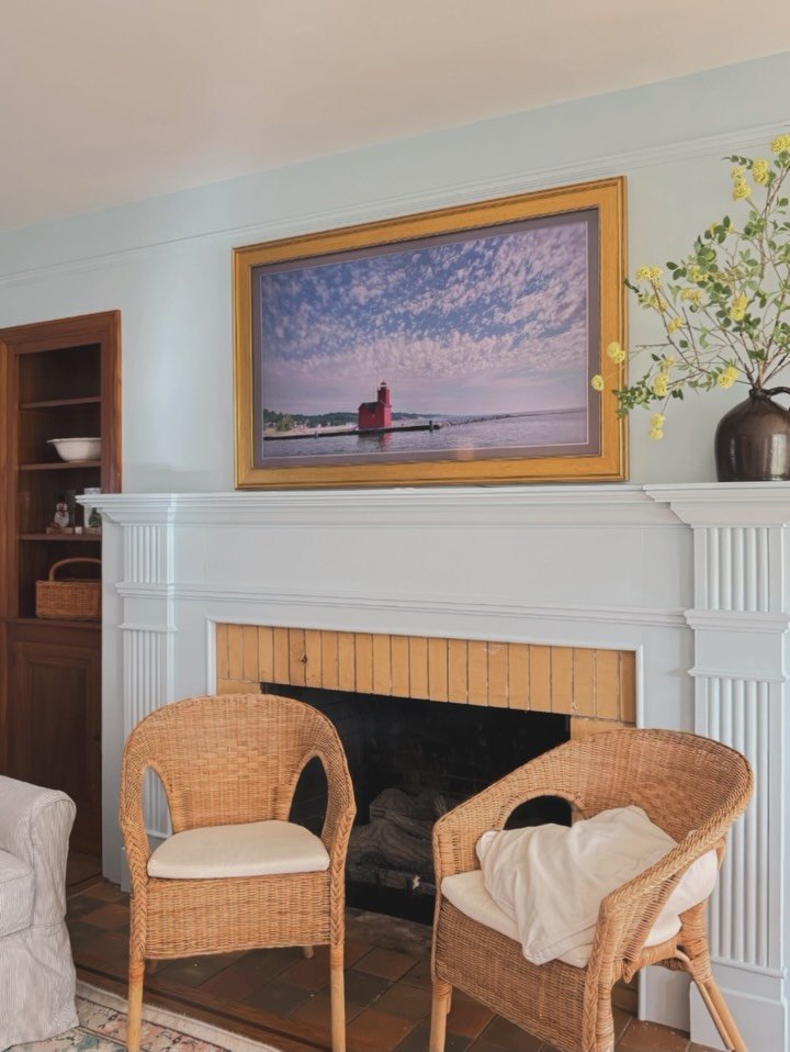 One Room Challenge | Week 5

By far, my favorite instant-gratification uplift this week was the new gold frame for our TV. It completely transformed how the whole room feels.

I also visited a Persian rug gallery to learn more about antique and handw