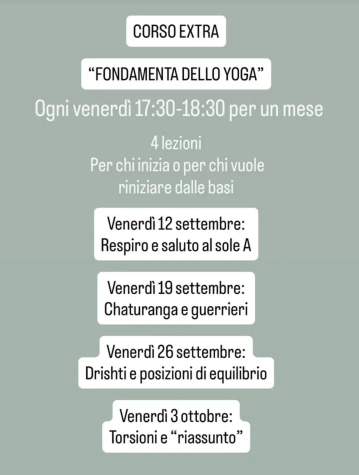 Fondamenta dello Yoga