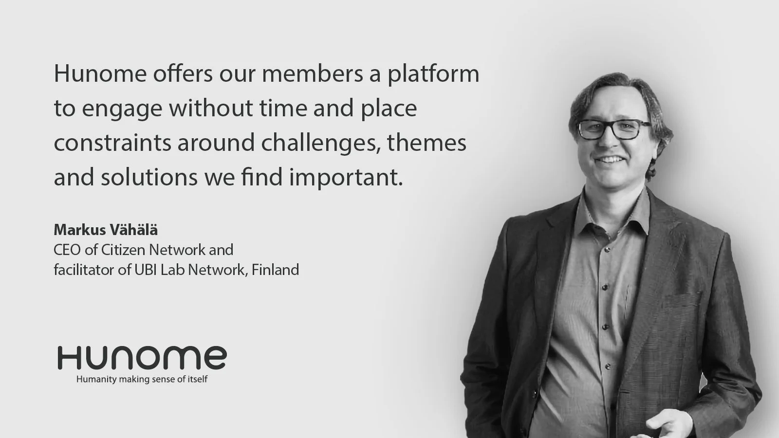 Markus Vahala Hunome testimonial