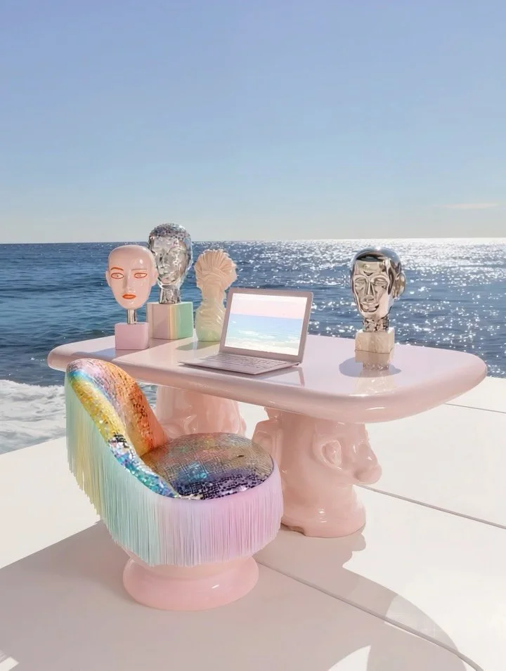 Work from summer, part 1 🌊
Which desk are you taking meetings from?

#thisisai #ai #aidesign #workfromhome #wfh #workfromsummer #workfrombeach #dezeen #designboom #archdaily #summerfridays