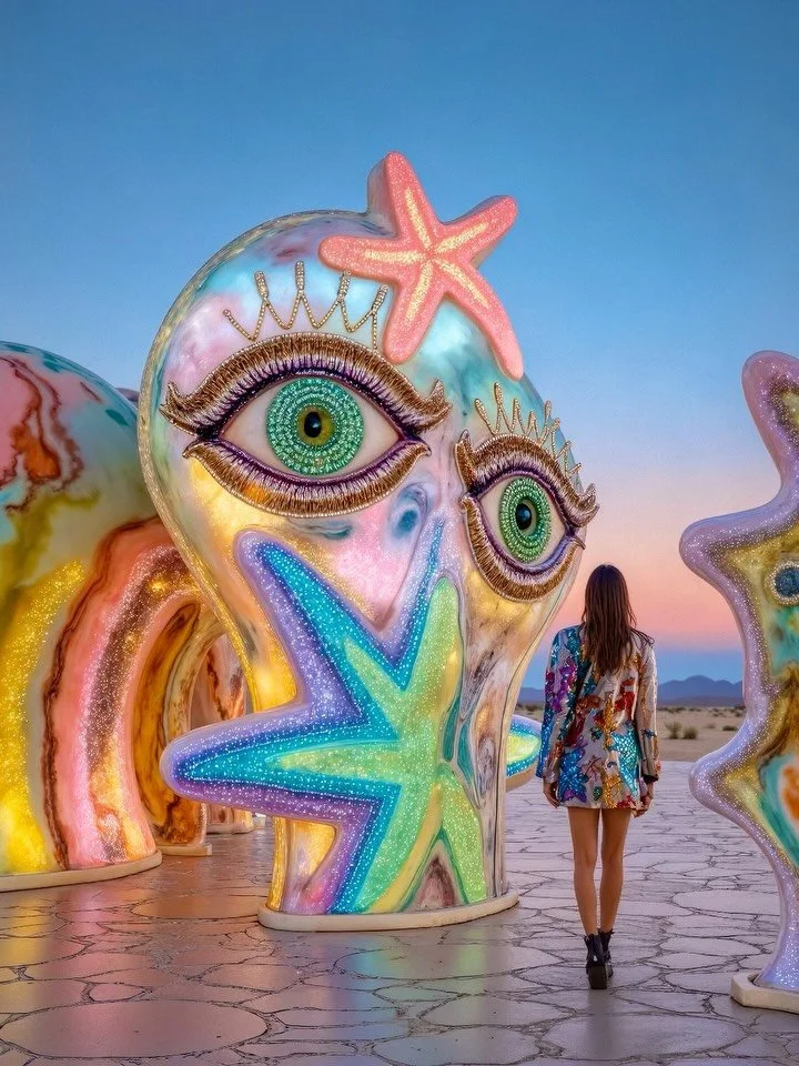 👀✨

#thisisai #ai #aisculpture #aidesign #aidesigner #designconcept #designlovers #festivalvibes #playa #sculpturegarden #outdoorsculpture #sparkle