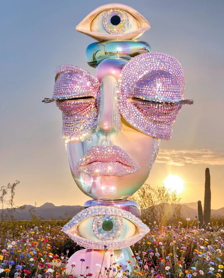 ☀️🌸

#outdoorsculpture #thisisai #aidesign #conceptualsculpture #faces