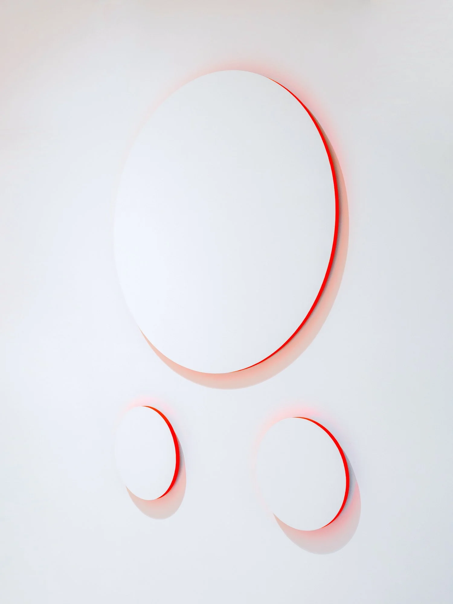 "Crop Circle (Sørum gård, Stange. August 1950)», 2023-2026
Acrylic on CNC-cut MDF
H 154 x B 124 cm