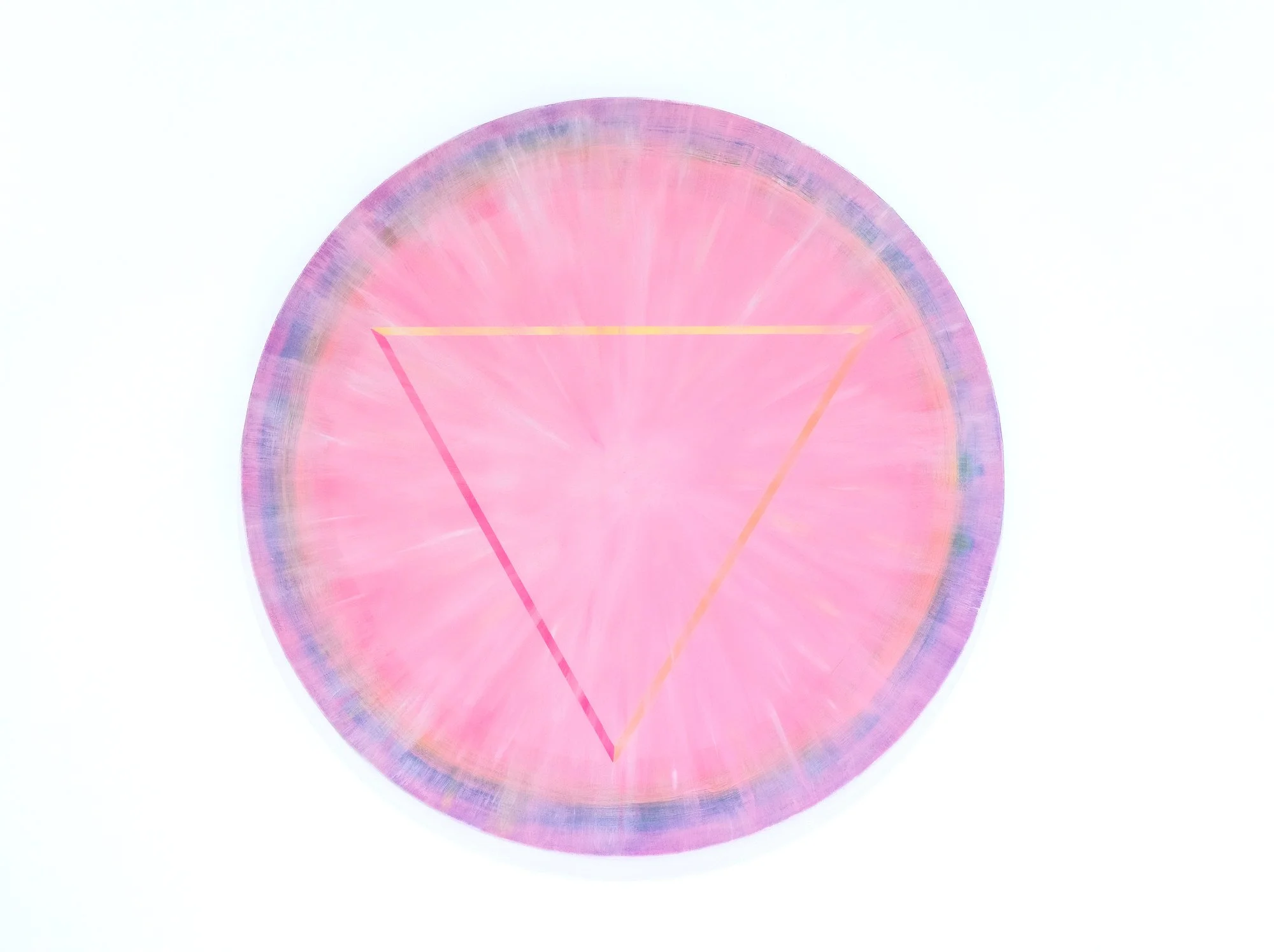 «Halo I», 2026
Acrylic, vinyl and gesso on cotton canvas
Ø 90 cm