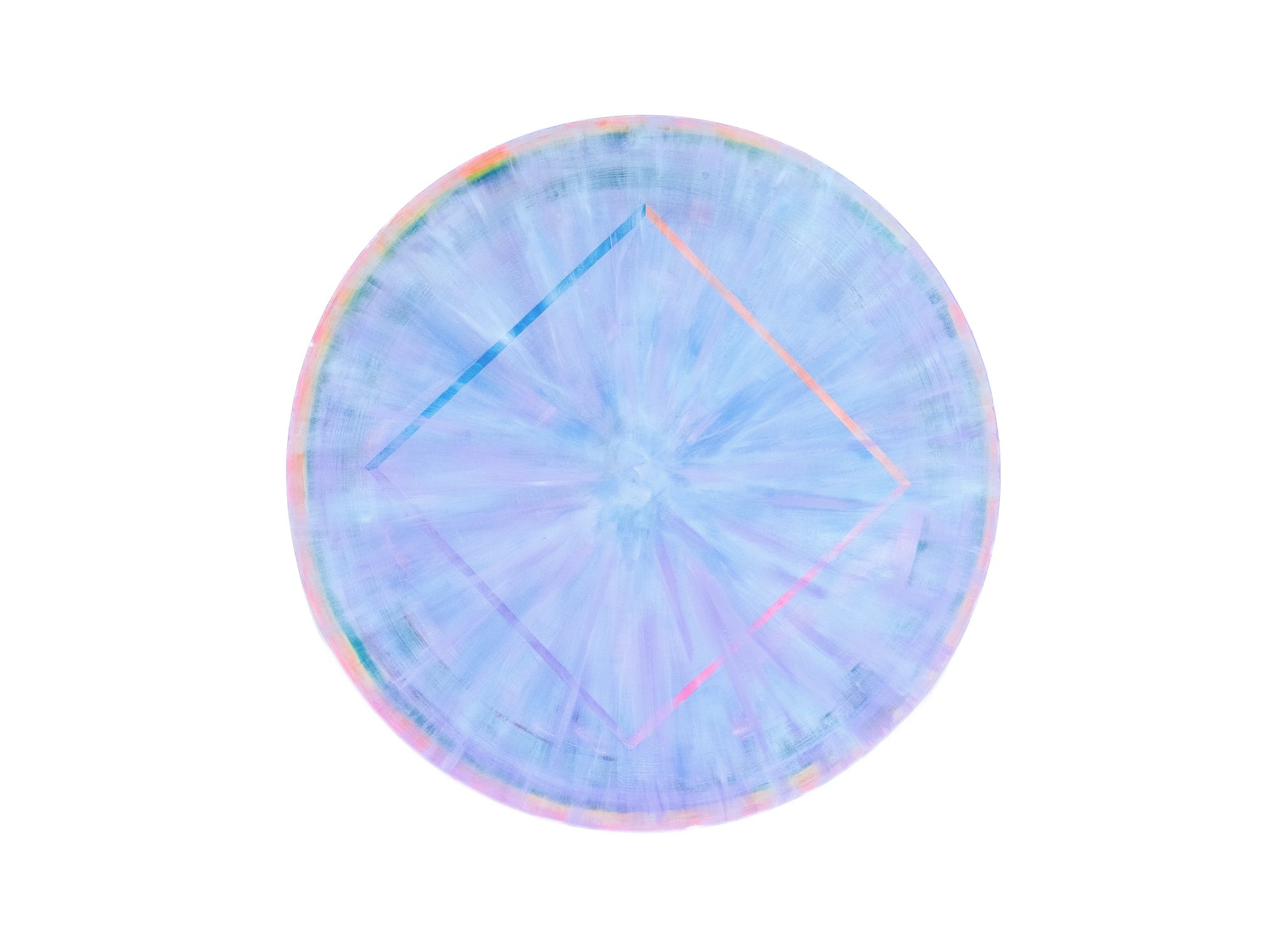 «Halo VII», 2026
Acrylic, vinyl and gesso on cotton canvas
Ø 90 cm
