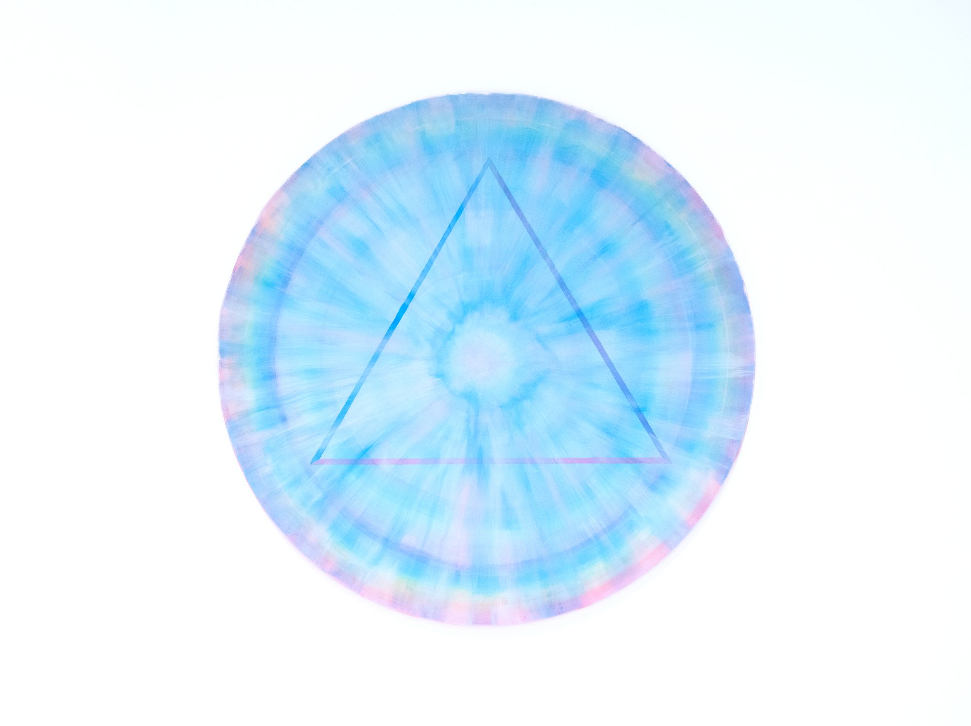 «Halo V», 2026
Acrylic, vinyl and gesso on cotton canvas
Ø 90 cm