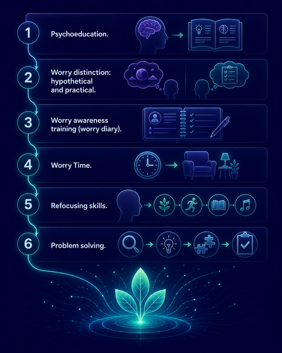 Steps of worry managment