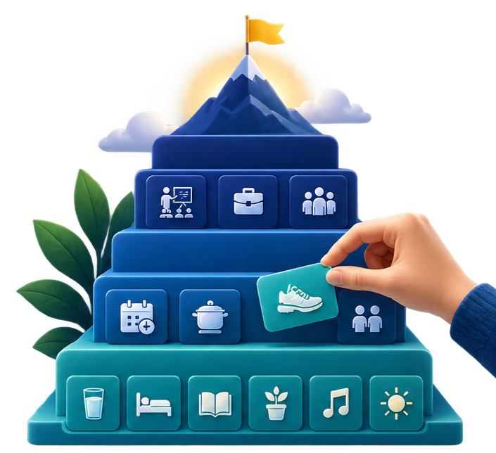Create a hierarchy of how hard activities are and start small