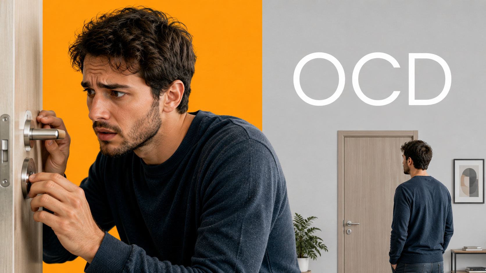 Image of someone struggling with Obsessive compulsive Disorder (OCD). Click to learn more about OCD and how CBT can help treat it.