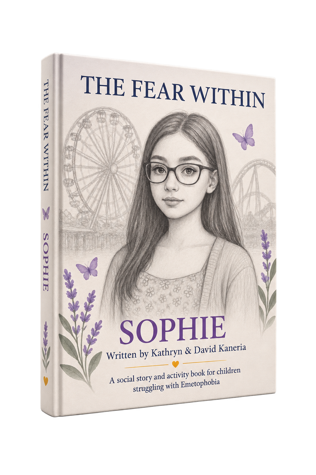 Social story book designed to help children understand and overcome emetophobia and fear of vomiting, including worries about school and trying new things.