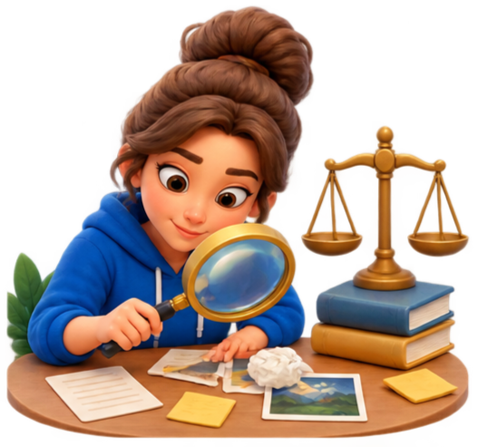 gather evidence for and against thoughts