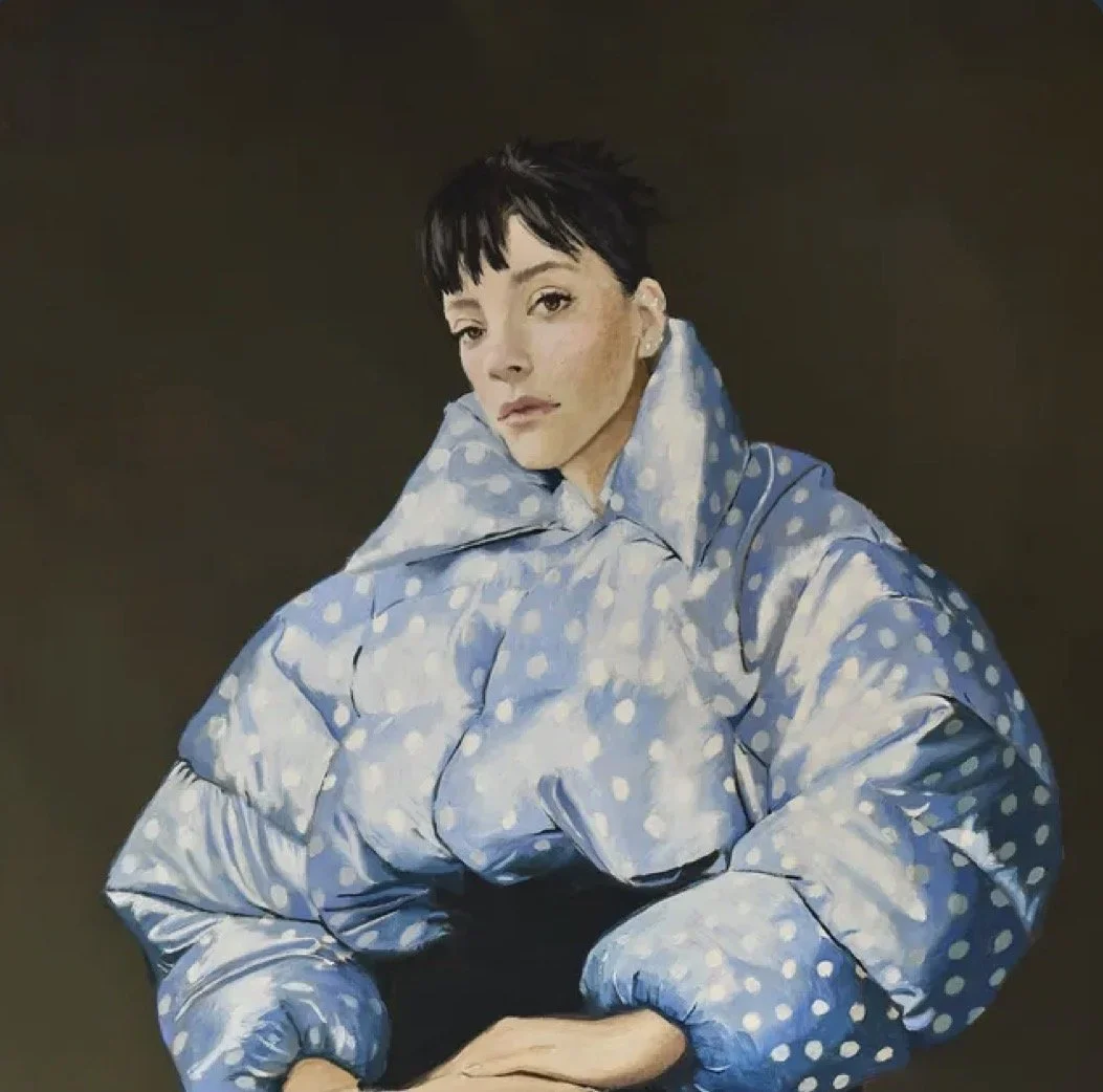 Lily Allen west end girl artwork, beg for me