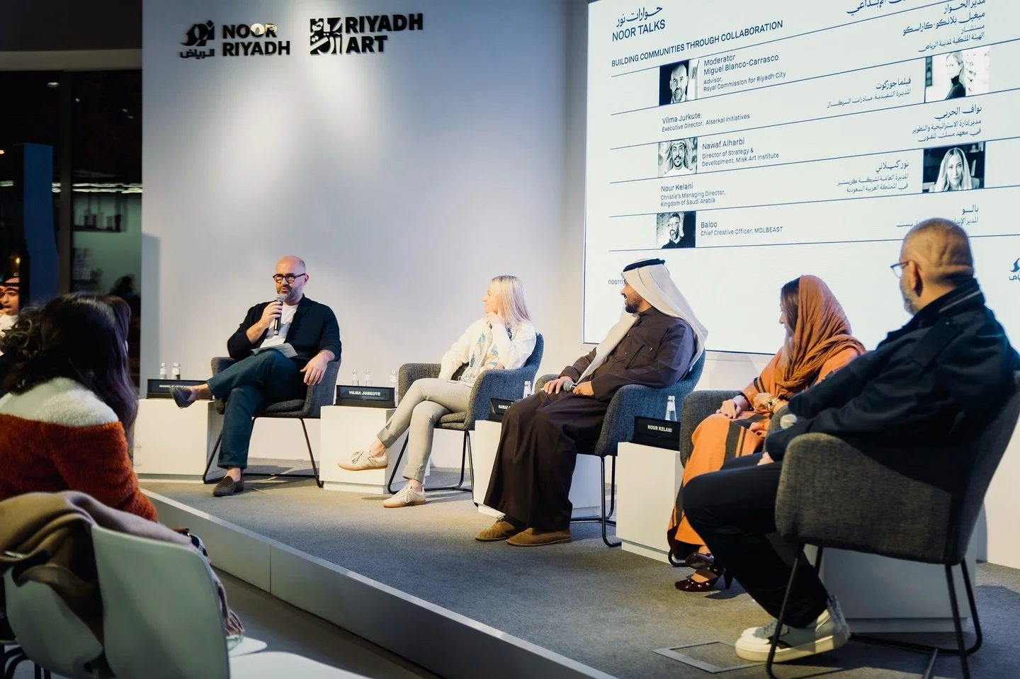 It was a pleasure to moderate the panel discussion at Noor Riyadh 2024 on &lsquo;Building Creative Communities Through Collaboration.&rsquo; The session brought together leaders from @alserkalavenue, @miskartinst, @christiesmiddleeast, and @mdlbeast 