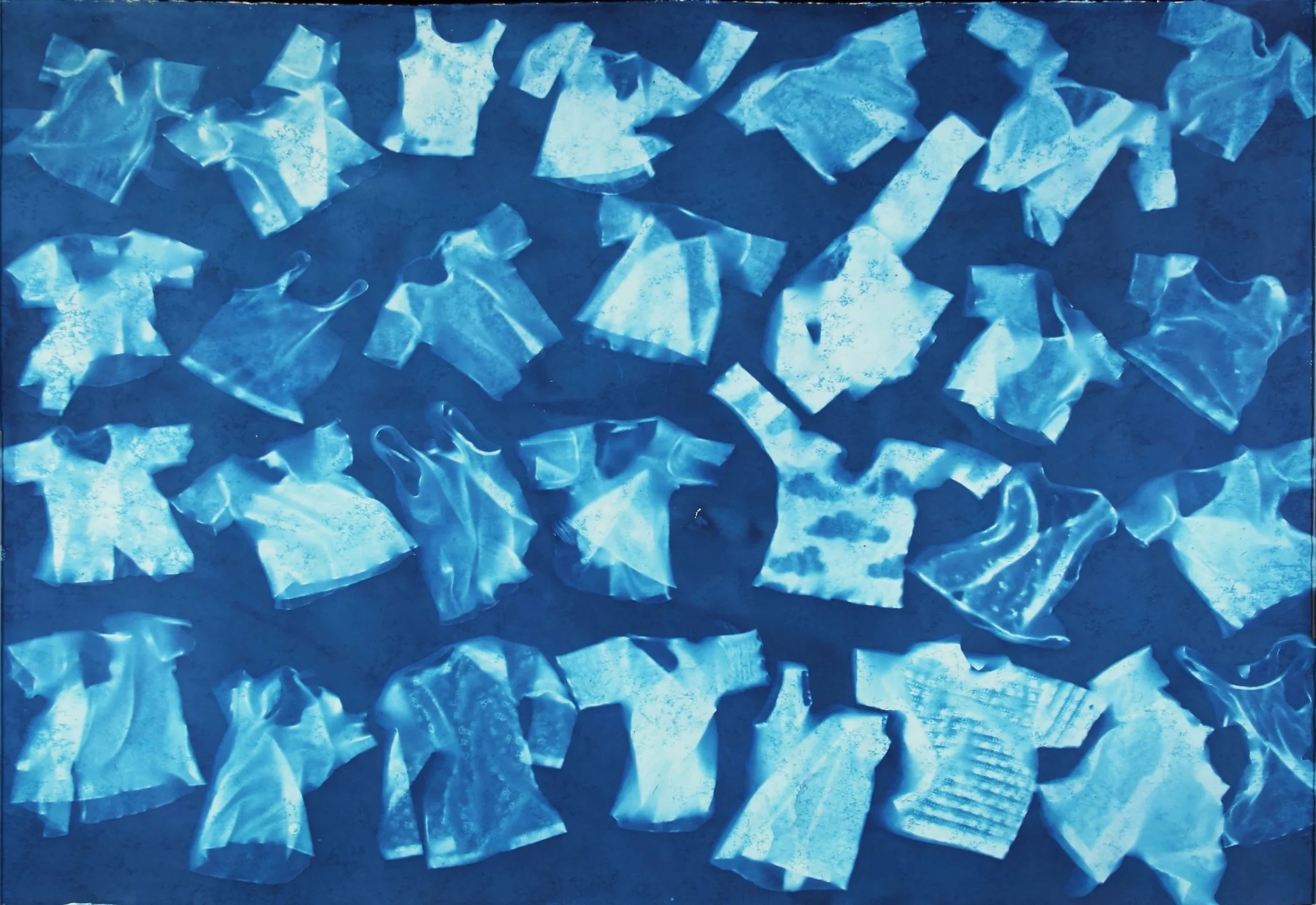 Untitled, 1981, cyanotype, 52 x 69 inches