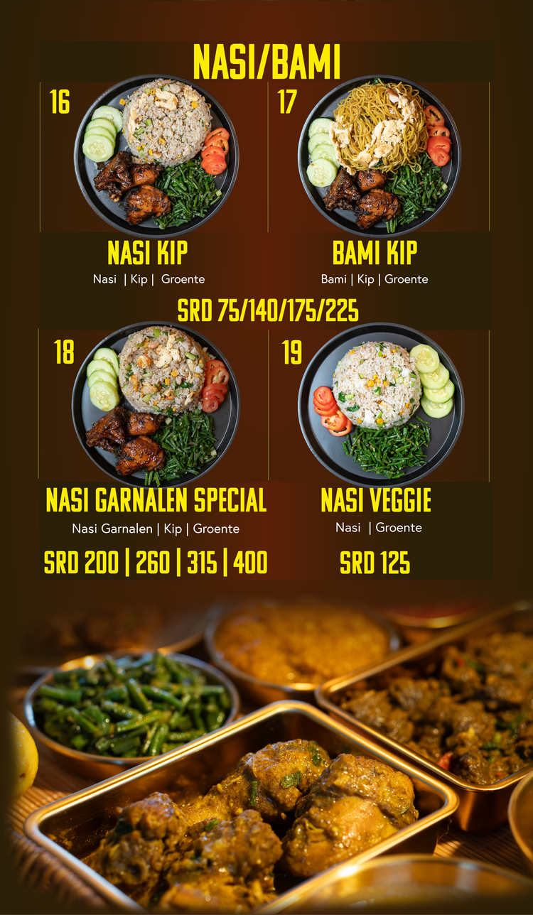 Menu Roti Sam Roopram Roti Shop MENU — Roopram Roti