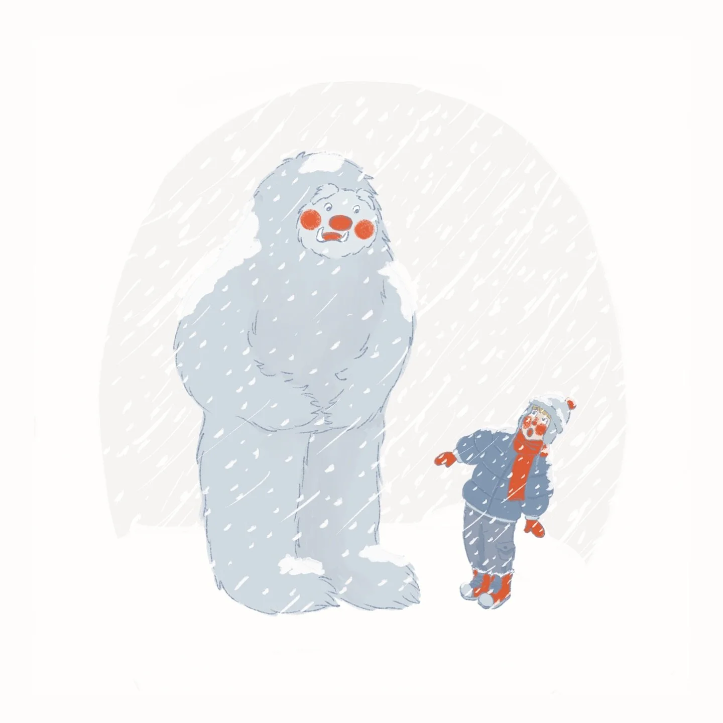 My &lsquo;Nice to meet you&rsquo; submission for @picturehooks 🌨️ didn&rsquo;t fully nail the brief but I still enjoy these two illustrations nonetheless!