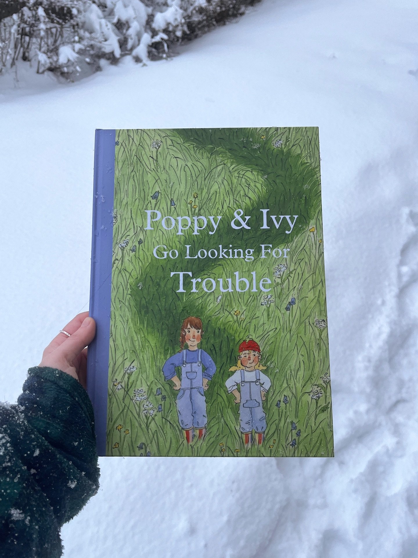 Here it is!
Poppy &amp; Ivy Go Looking For Trouble 📖

The physical book, in my hands - how weird
Also have I told you I love the snow?!

#illustrator #illustration #childrensbook #bookillustrations