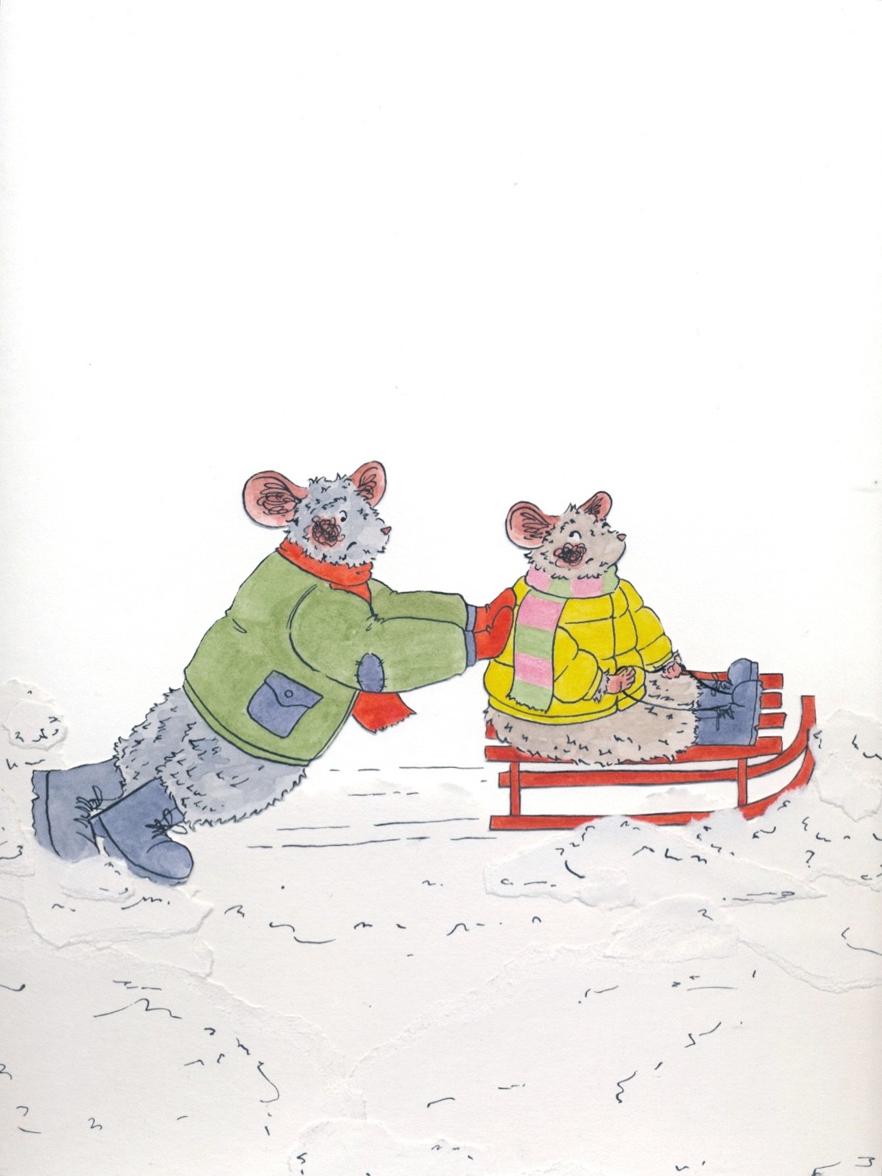 This was my entry for the @picturehooks &lsquo;Help, I&rsquo;m stuck!&rsquo; Competition 🐭🛷

#picturehooks #picturehookscompetition #helpimstuck