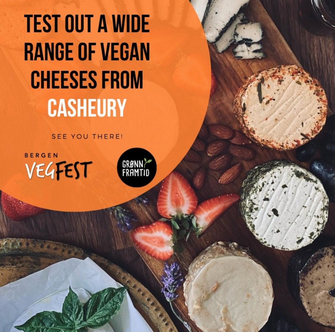 BERGEN 🇳🇴SEE YOU ON SATURDAY!
This coming Saturday, Casheury will be on the west coast of Norway for you to try and buy our full range of artisanal vegan products.

Which cheeze are you looking forward to trying?
VOTE BELOW

Looking forward to seei