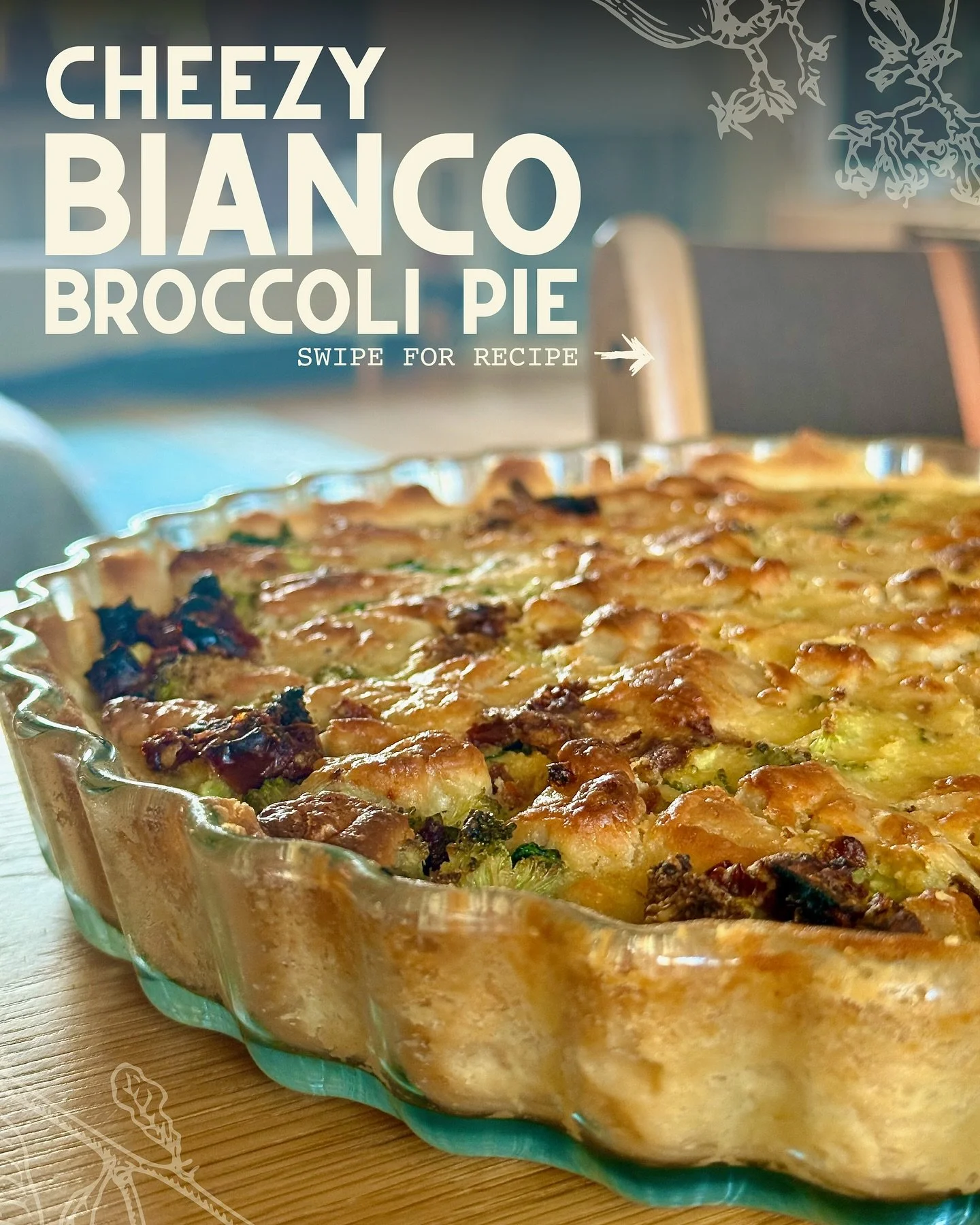 🇬🇧 Broccoli Cheeze Pie 🥦🥧
Golden crust, creamy filling, and loads of plant-based cheeze &mdash; this one&rsquo;s pure comfort food! Made with our Bianco artisanal cheeze, it&rsquo;s rich, gooey, and unbelievably indulgent. Perfect for chilly even
