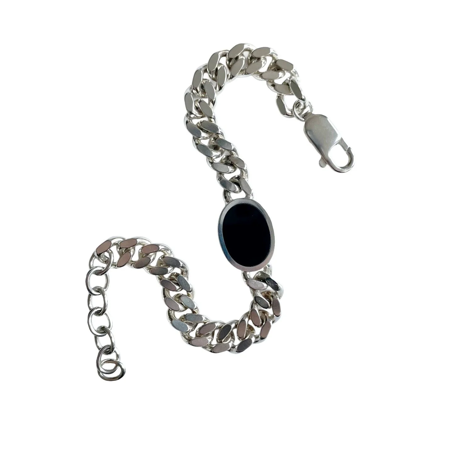 Sterling Silver Black Onyx Bracelet