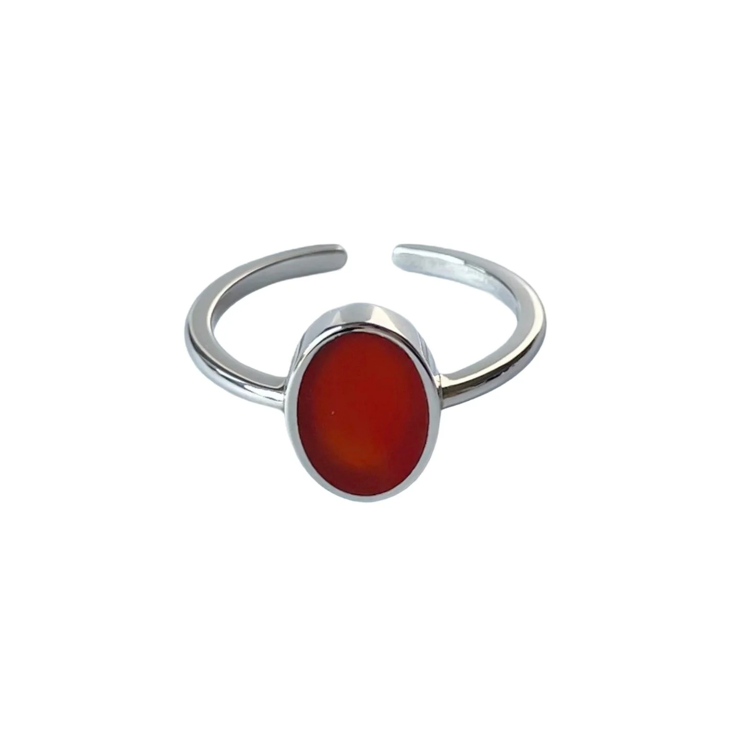 Sterling Silver Carnelian Ring