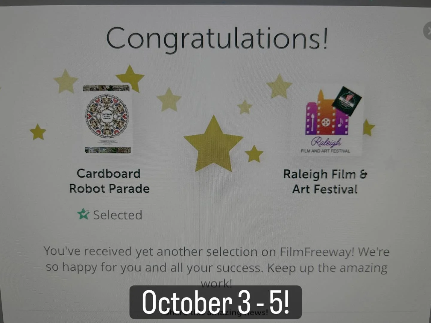 Guess which one of your favorite documentaries will be featured at the Raleigh Film and Art Festival? (It&rsquo;s CRP)