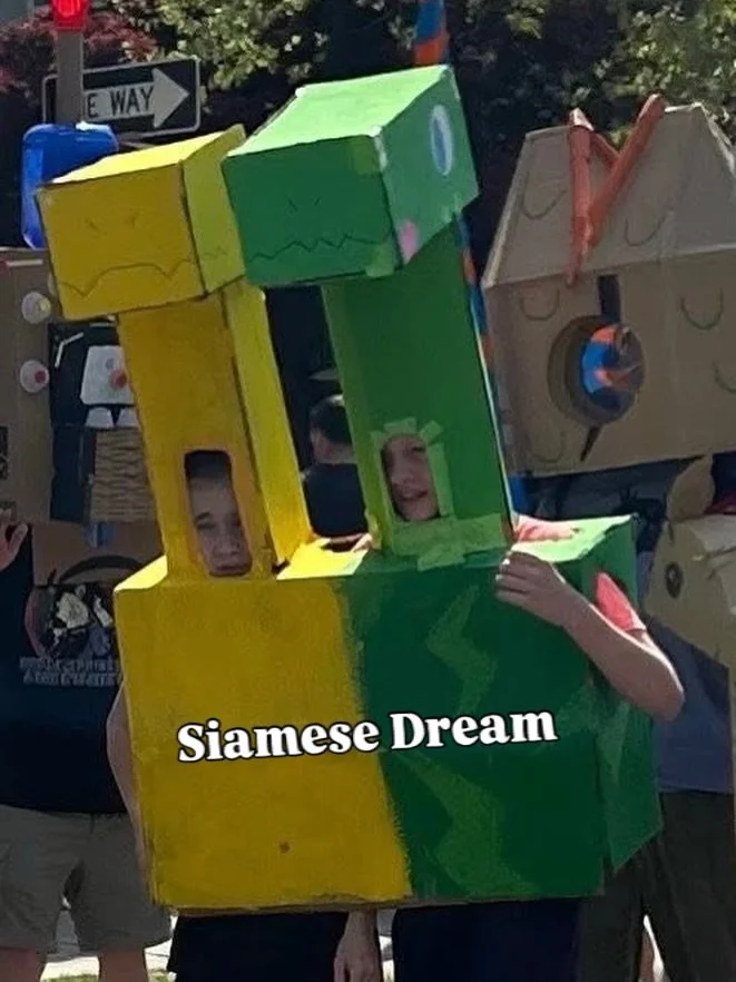 One of my favorite surprises of the day.  The Siamese dinosaur was an amazing idea!  If you have photos from the day, tag them with @cardboardrobotparade. We&rsquo;d love to see what awesomeness you captured.