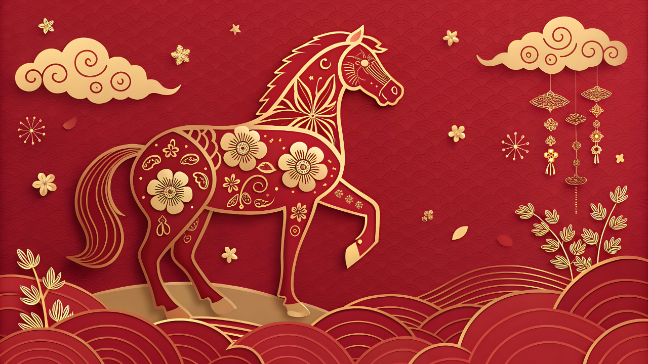 Celebrate the Lunar New Year and Year of the Fire Horse with Stickers and GIFs