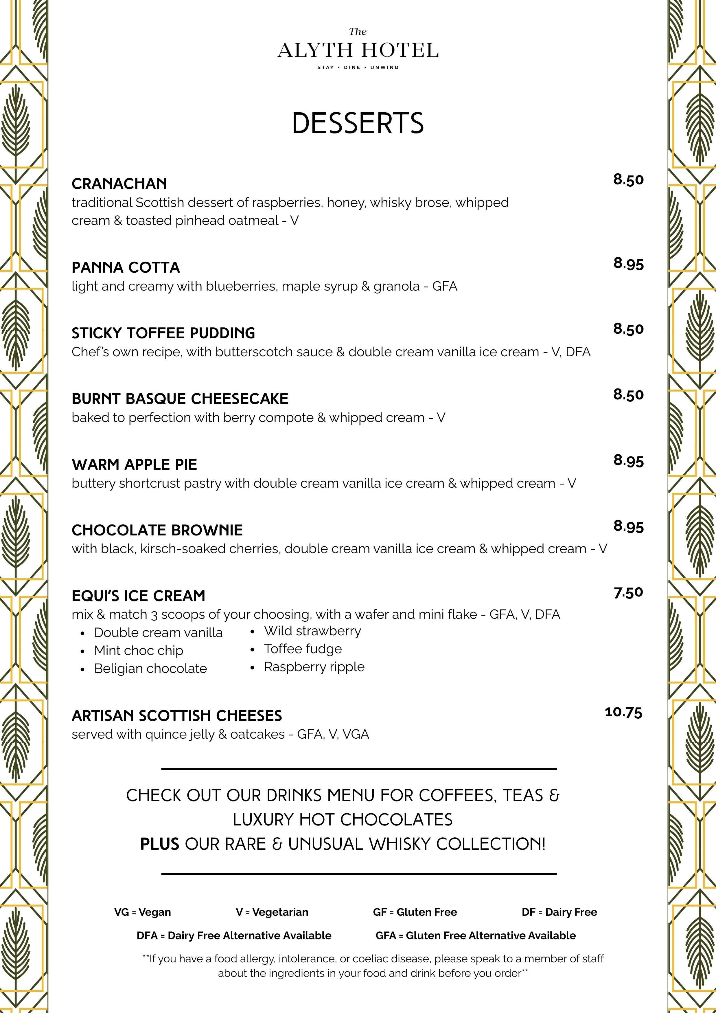 Enjoy dinner at The Alyth Hotel Perthshire