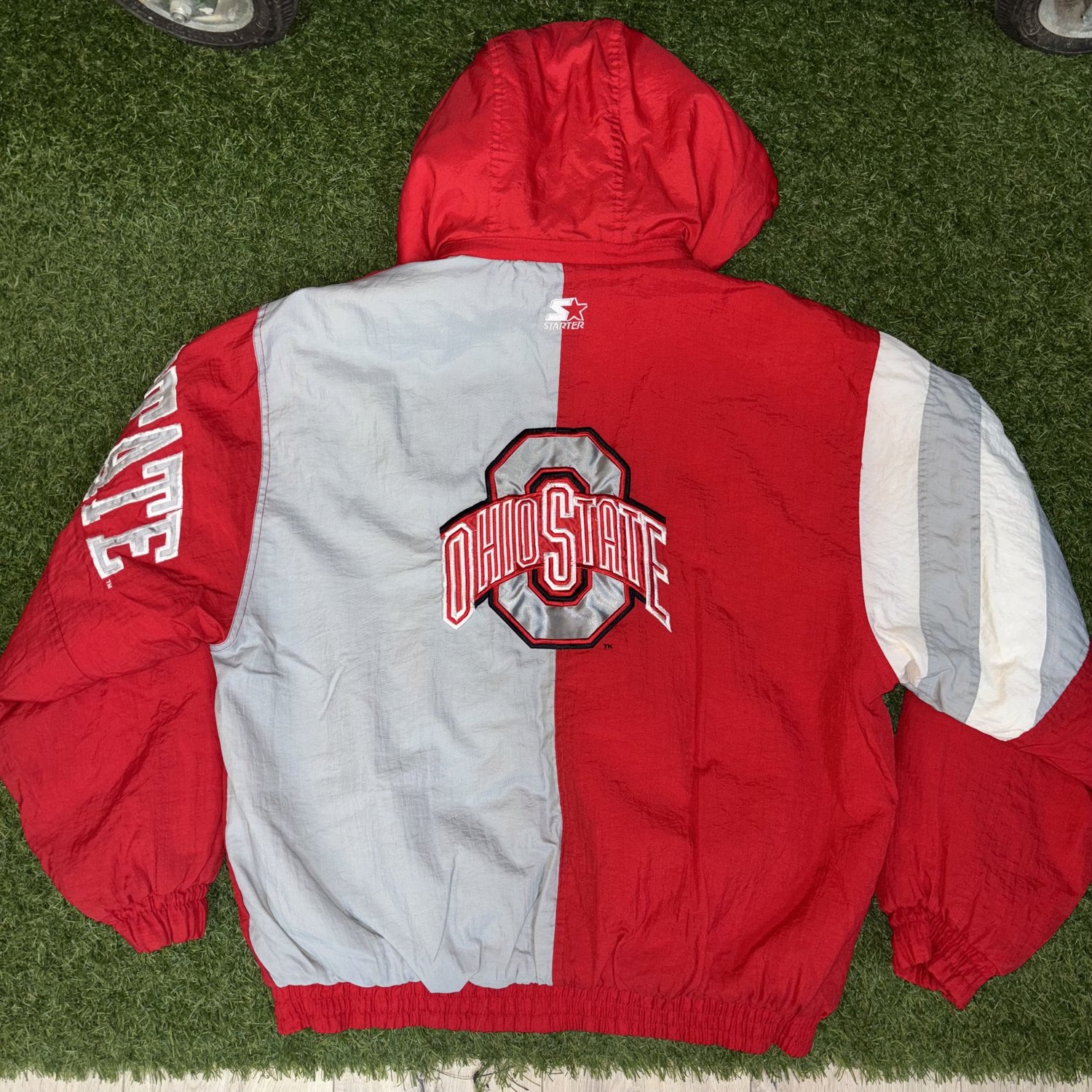90s Ohio State Starter Hooded Zip Up, Size L — twotimescnc.com