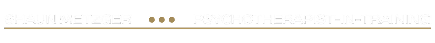 Shaun Metzger, Psychotherapist-in-Training
