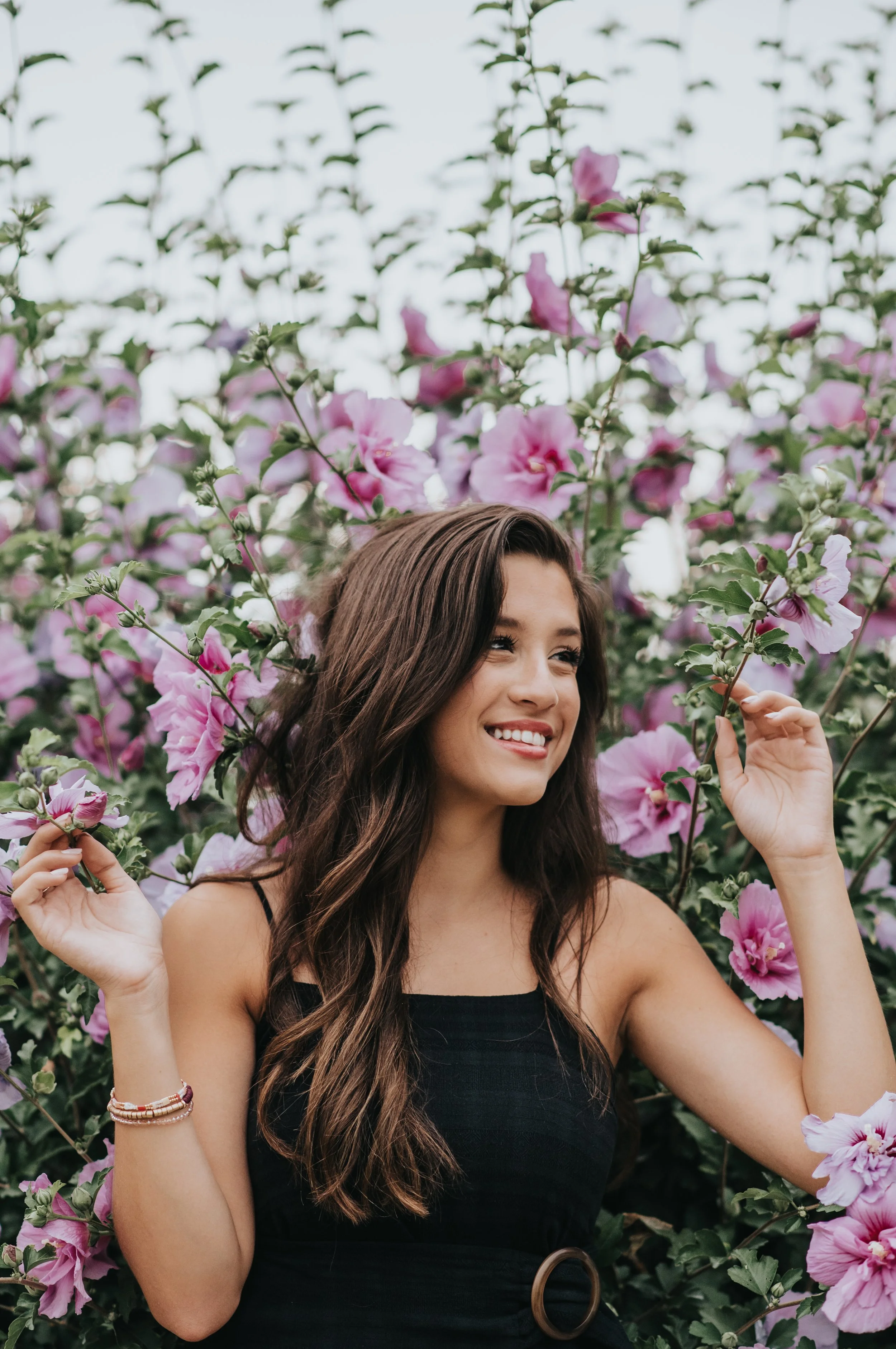 senior photos, senior photography, graduation photos, floral, beautiful, young, happy, portrait, portrait photography, portrait photographer, detroit photographer, detroit portrait photographer