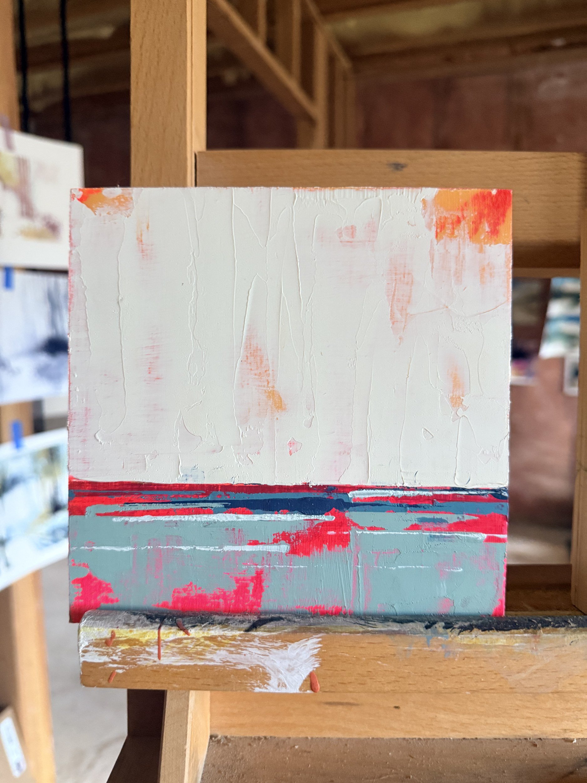 Low — 5x5" acrylic on wood, 2024