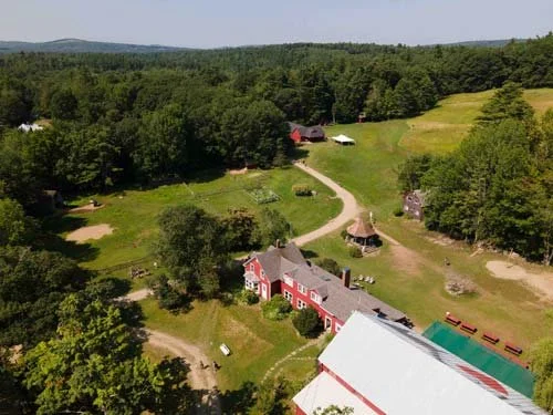 Overhead view of camp's 350 acres