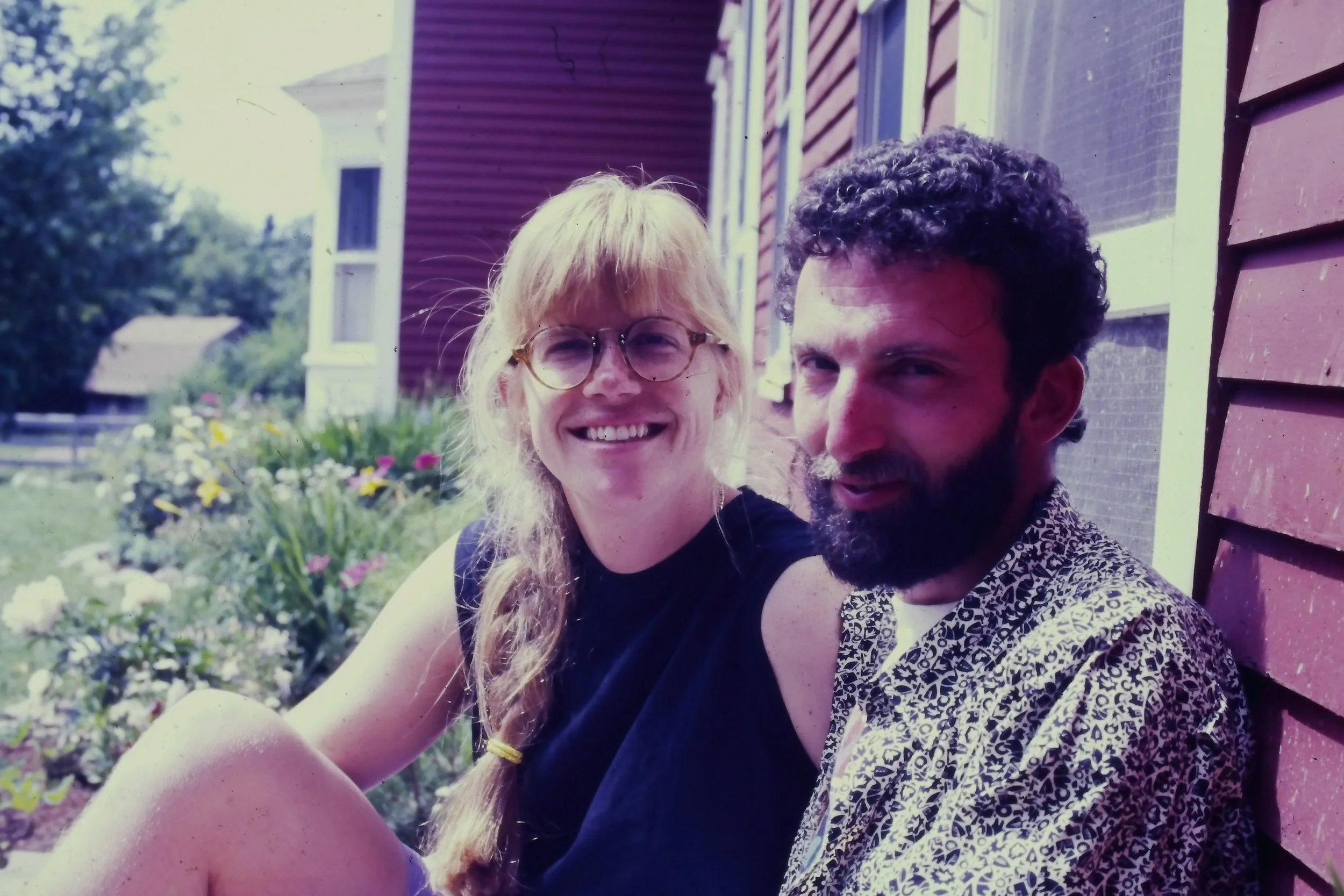 Peter and Meg at the Farmhouse