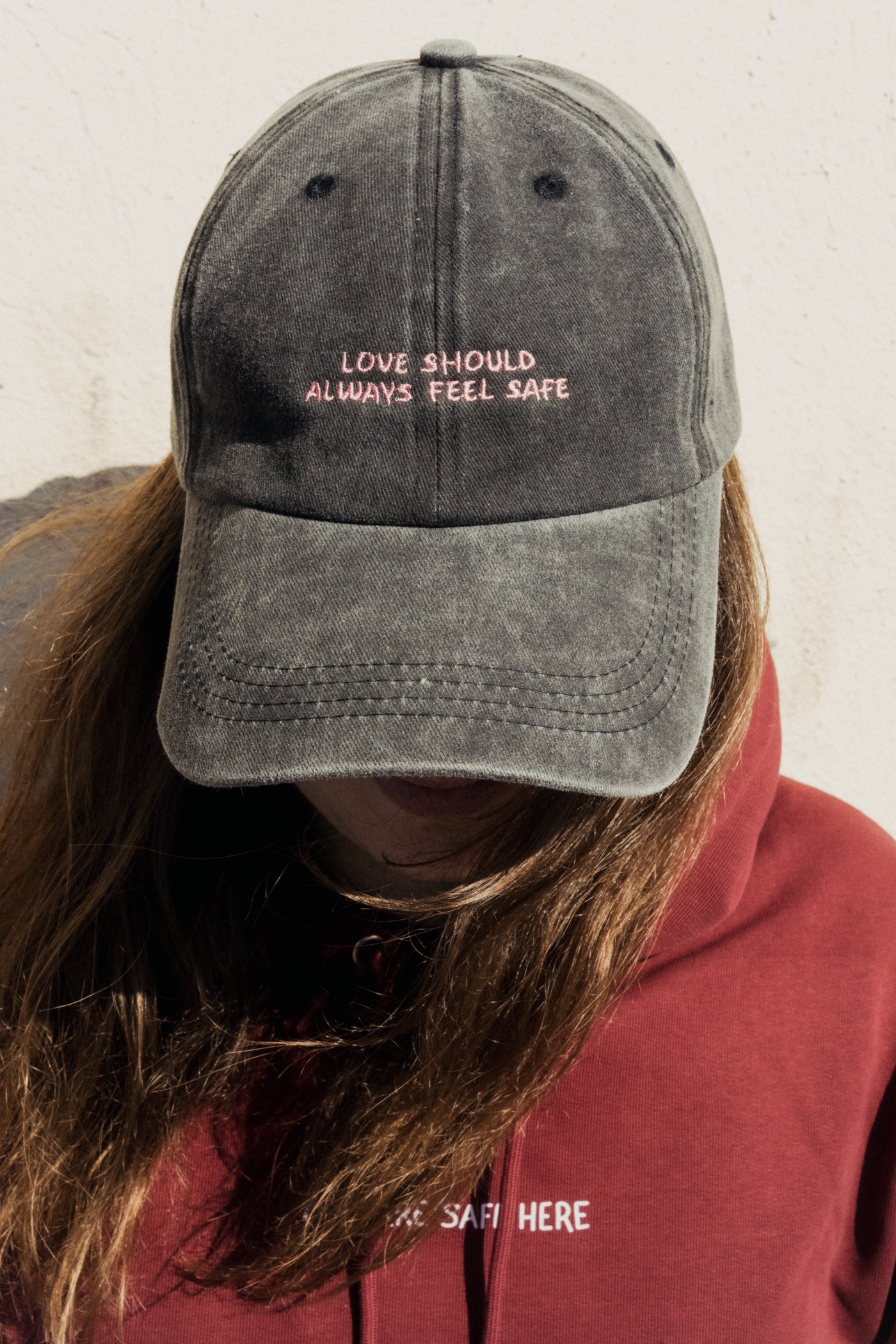 Statement Cap – "Love should always feel safe"