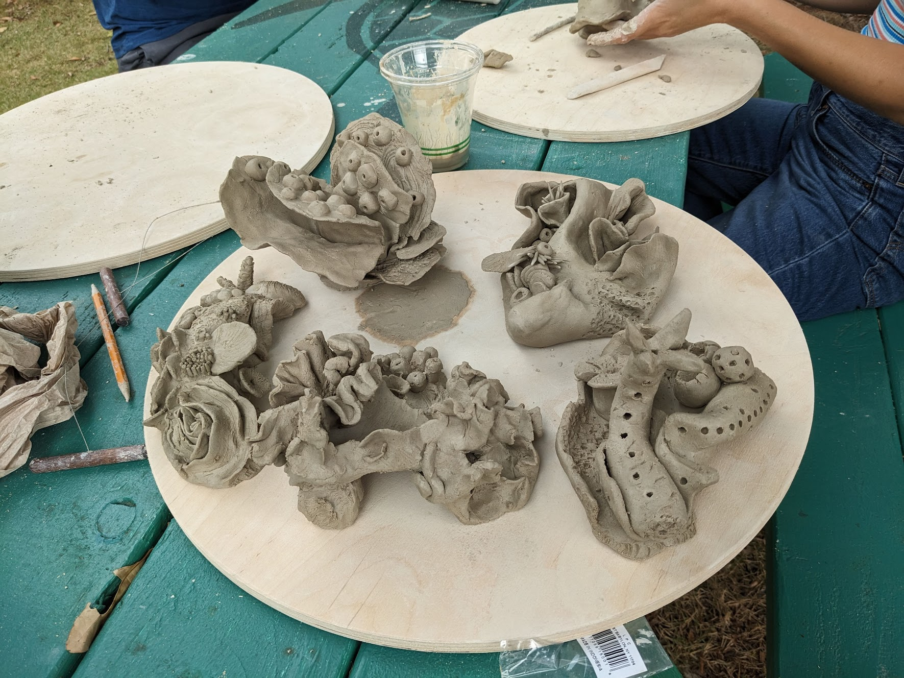 Catarina runs a ceramic workhop in Coconut Island