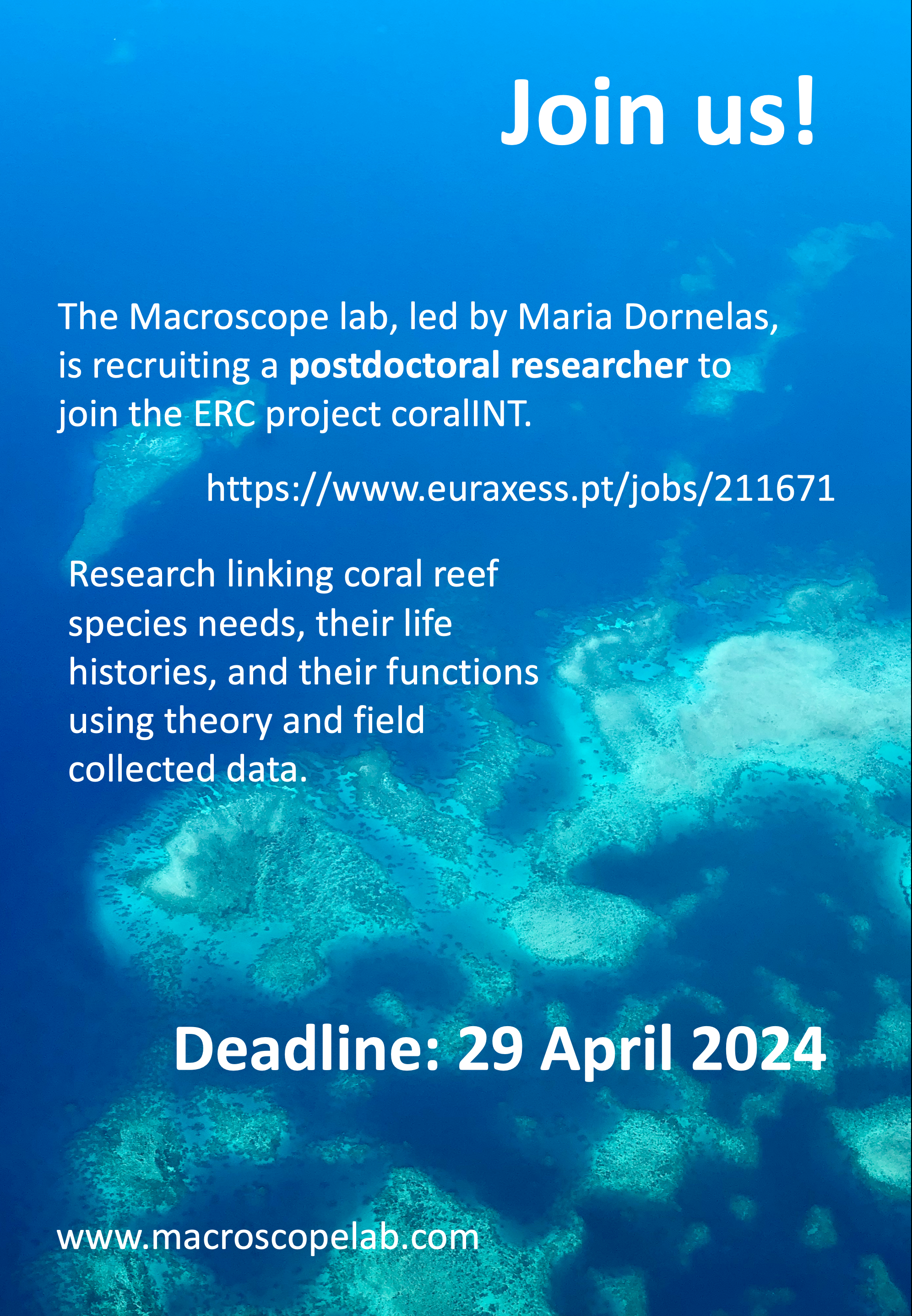 We are recruiting a Postdoc