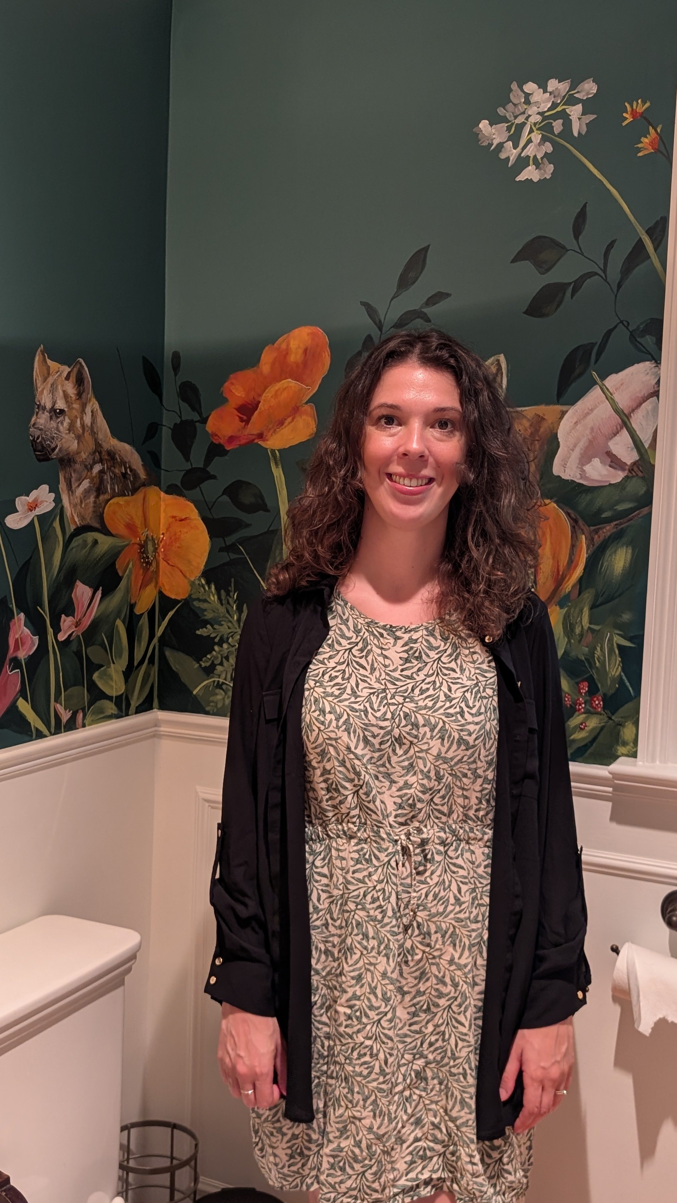 A wild restroom mural and a welcome break in Upstate New York