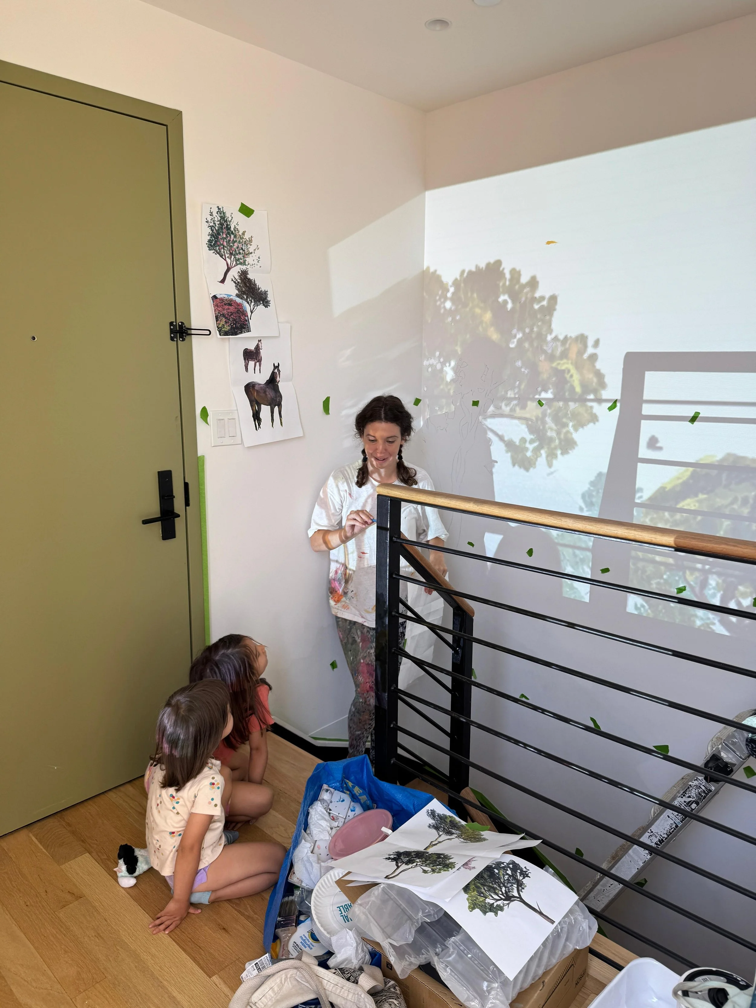 Custom Staircase Mural in Prospect Heights, Brooklyn: Problem-Solving in Action