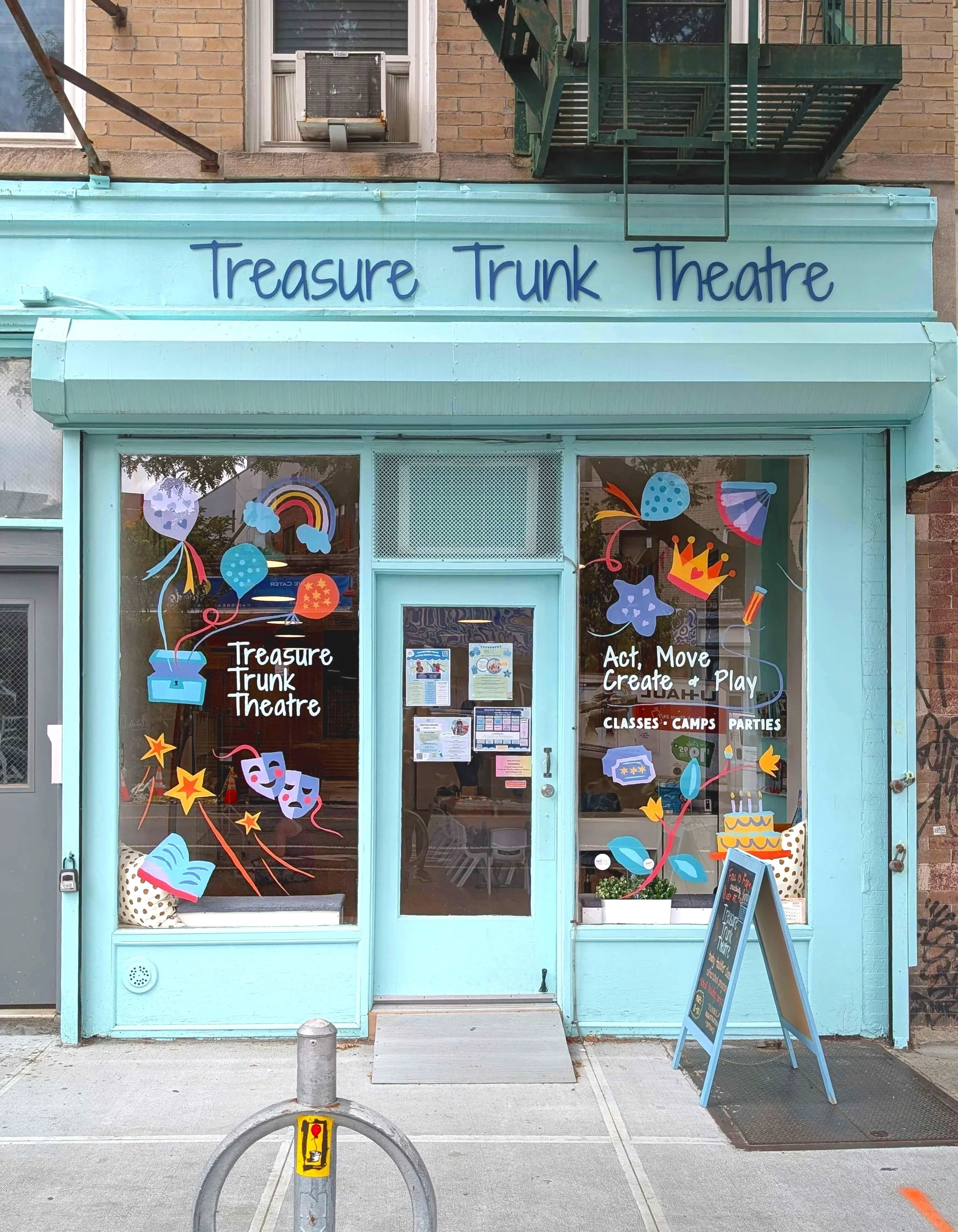 Windows for Treasure Trunk Theatre in Prospect Heights