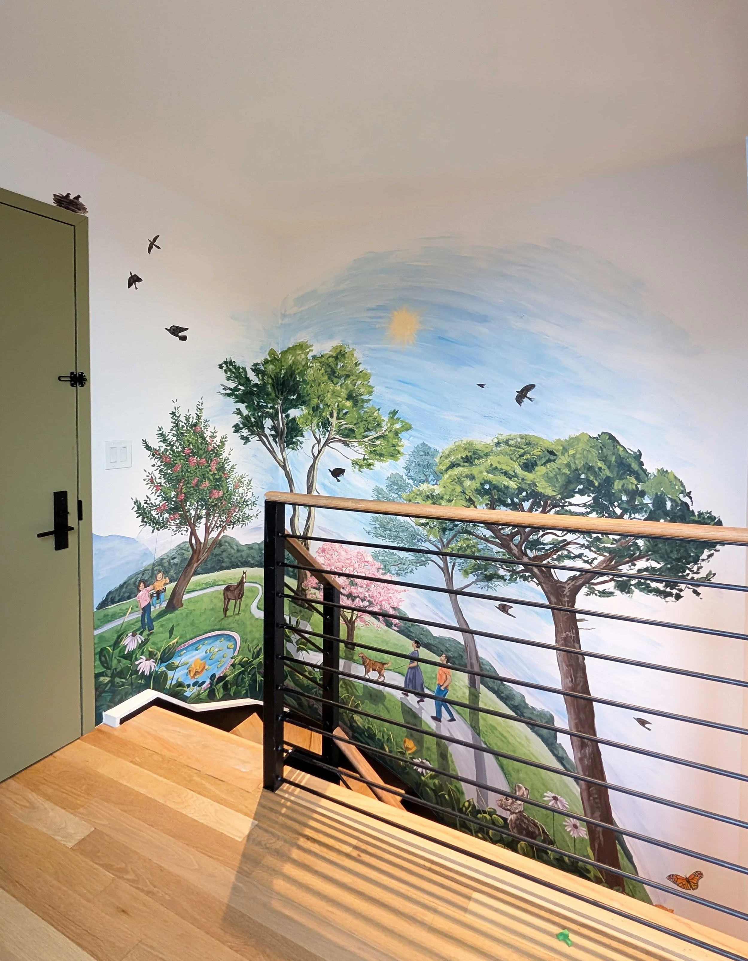 Staircase Mural in Prospect Heights