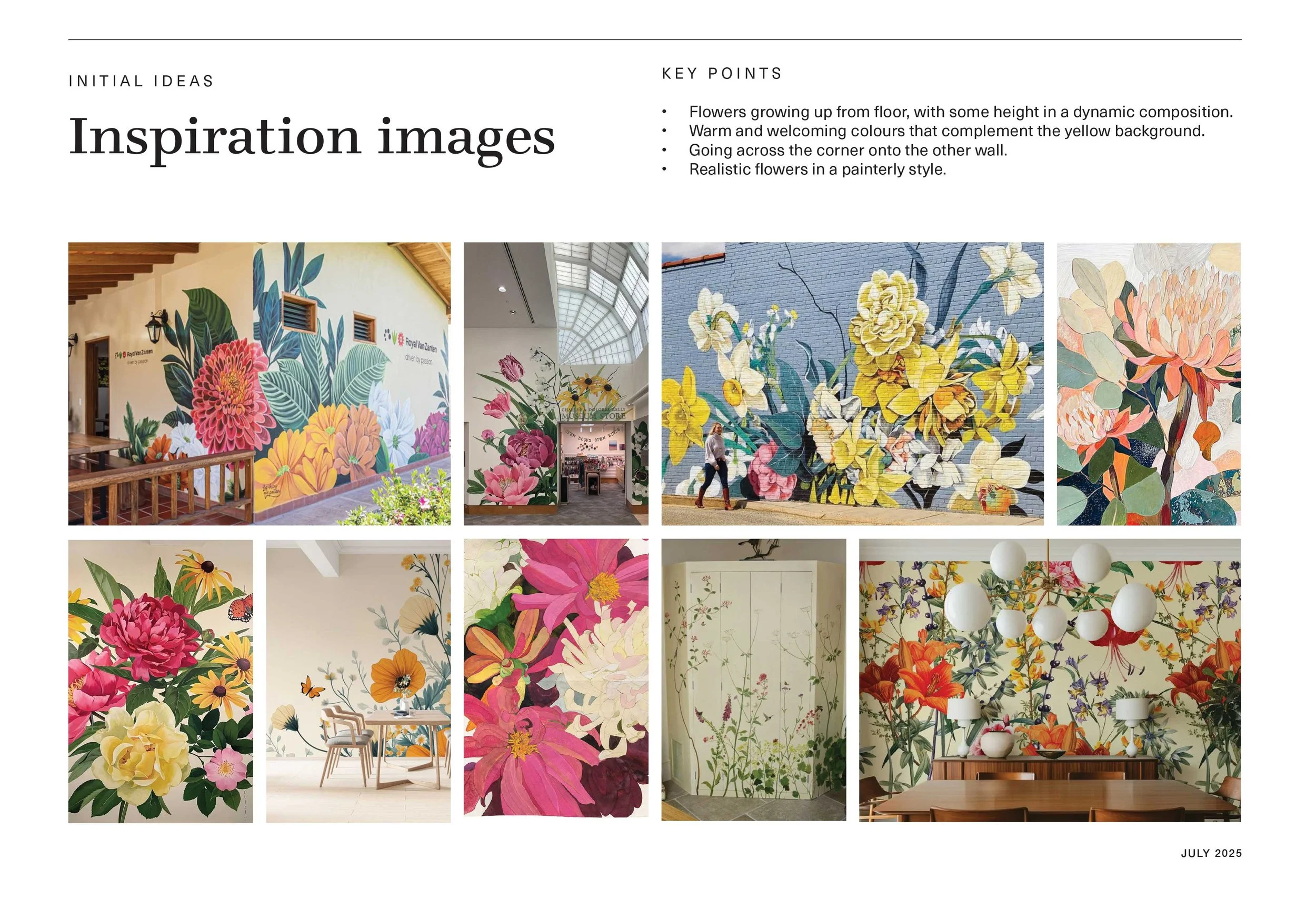 floral Inspiration mood board