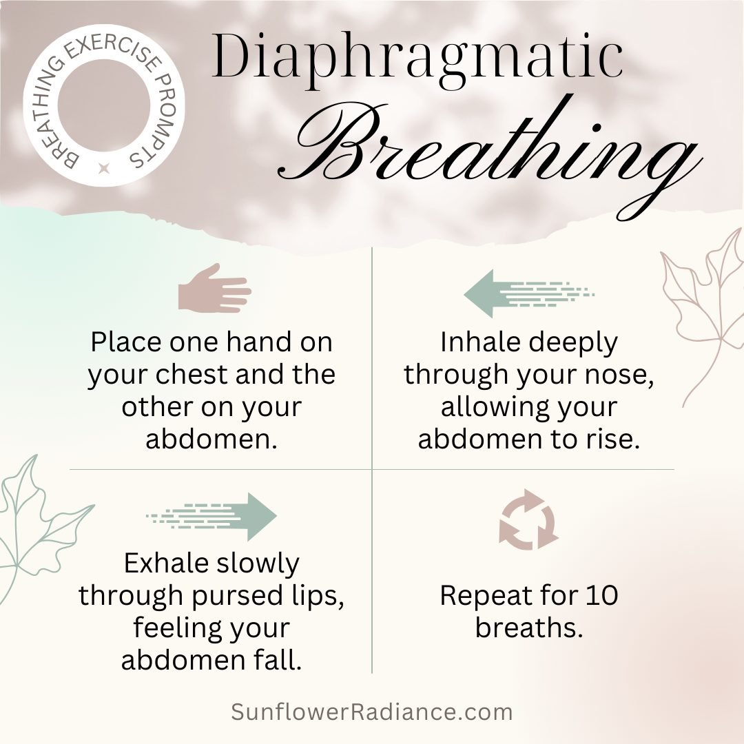 Breathe in, breathe out. Diaphragmatic breathing is the key to finding your inner calm. 🧘&zwj;♀