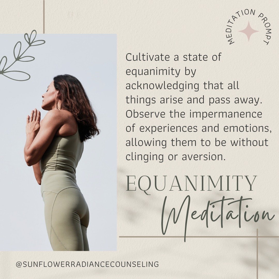 Find peace in impermanence with this meditation prompt. #mindfulness #equanimity 🧘&zwj;♀
