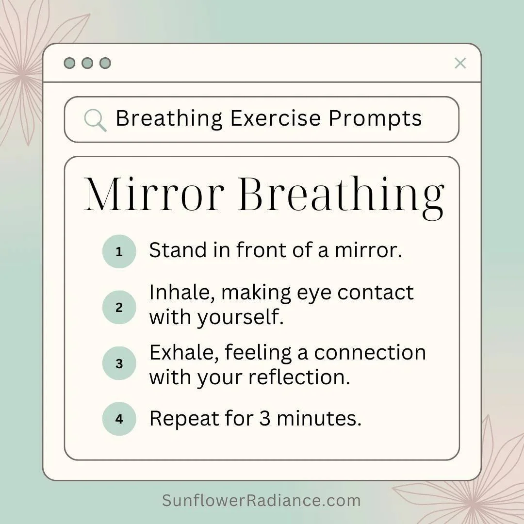 Breathe, reflect, repeat. 🪞🌬️

#SelfCare #BreathingTechniques #Mindfulness

Tag a friend who could use a mindful moment today!