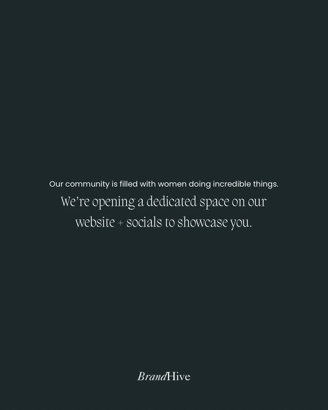 Introducing Women We Feature 🤍
A space created to celebrate the women in our community who are building, creating, leading and growing with intention.

Every feature is a spotlight on your story, your vision and the work you are bringing into the wo