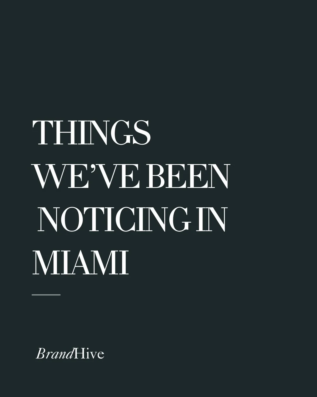 The most interesting women in Miami right now aren&rsquo;t chasing attention.

They&rsquo;re building.

Building brands.

Building communities.

Building companies.

Building opportunities.

Lately, we&rsquo;ve been noticing a shift.

The conversatio
